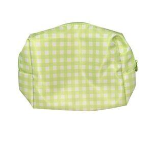 Ipsy Green Gingham Cosmetic Bag